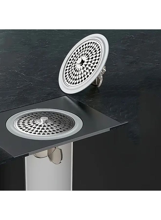 Stainless Steel Anti Odor Bathroom Floor Drain Core with Hair Catcher Filter Prevents Clogs - Image 3